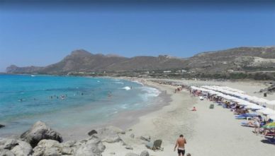 фаласарна Береговая линия пляжа Baby Beach Falasarna на Крите