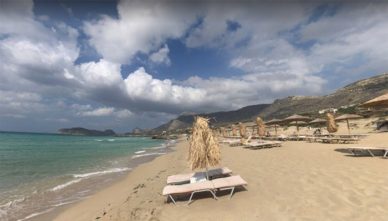 фаласарна-пляжи Детский пляж Baby Beach Falasarna на Крите