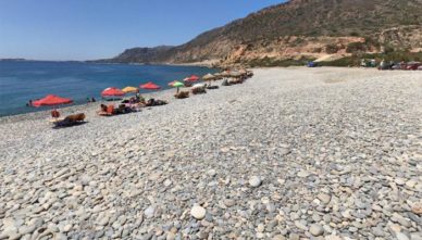 Гиалискари-галечный-пляж Галечный пляж Гиалискари на острове Крит