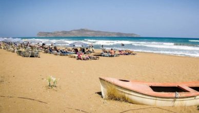 пляж-платаньяс Пляж Platanias Beach на Крите