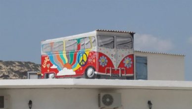 крыша-в-городе Фото крыши в горооде Матала на острове Крит