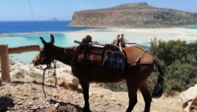 бухту Балос Вид на бухту Балос, курорт Аниссарас
