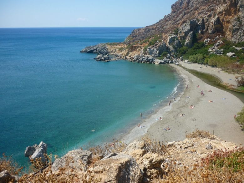 Пляж Превели (Preveli) на Крите